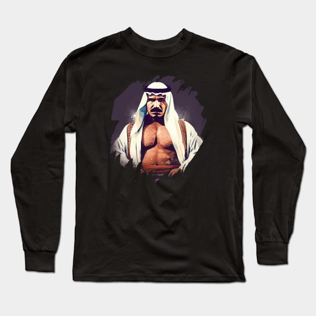 Iron Sheik  Camel Clutch Long Sleeve T-Shirt by Pixy Official